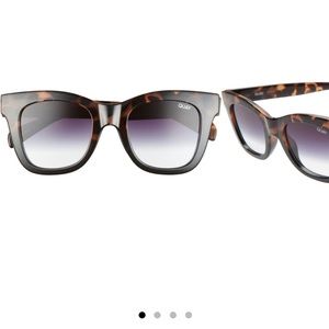 Quay after hours 50 mm square sunglasses tortoise shell